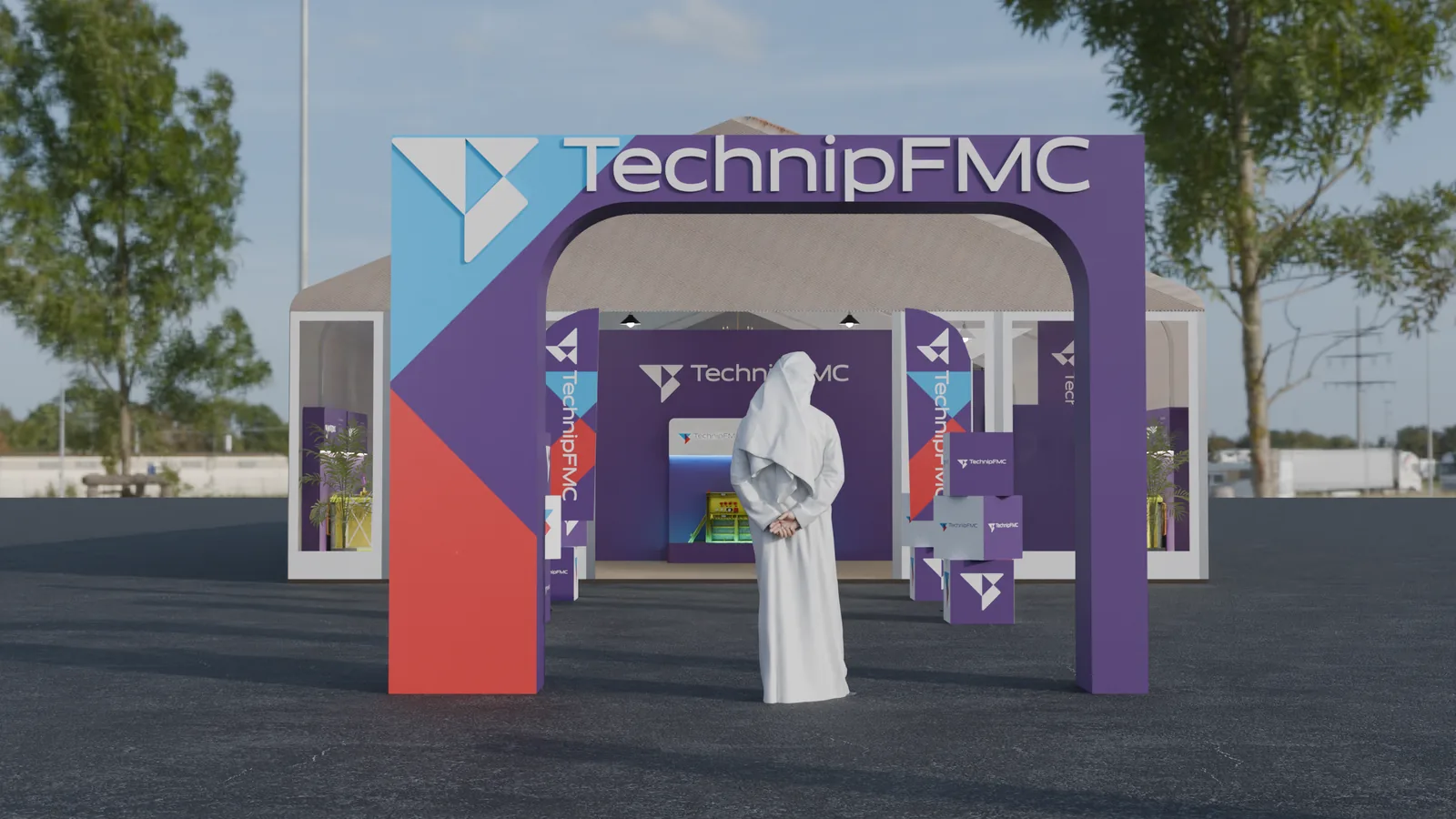 تصميم فعالية تنقيب — TechnipFMC — فعالية صناعية بمنطقة عرض | تنفيذ أرينا رايز